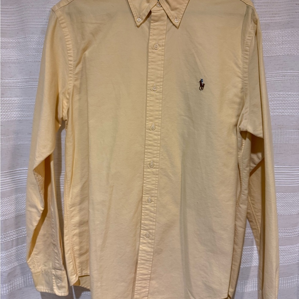 Polo by Ralph Lauren Men's Cream Button Down Shirt
